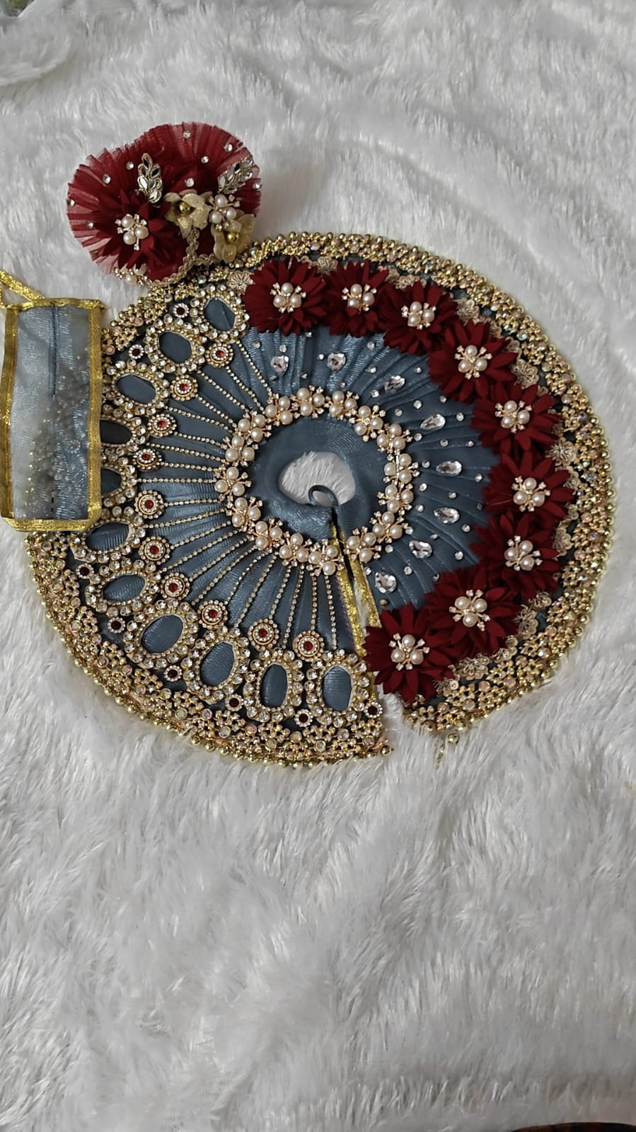 Luxury Laddu Gopal Shringar Poshak – Floral Designer Outfit